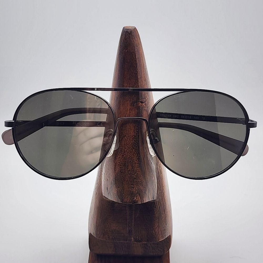Reaction Kenneth Cole Gray Aviator Sunglasses